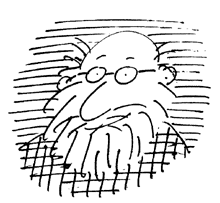 Manfred Bofinger - Selbstkarikatur Manfred Bofinger - Selbstkarikatur